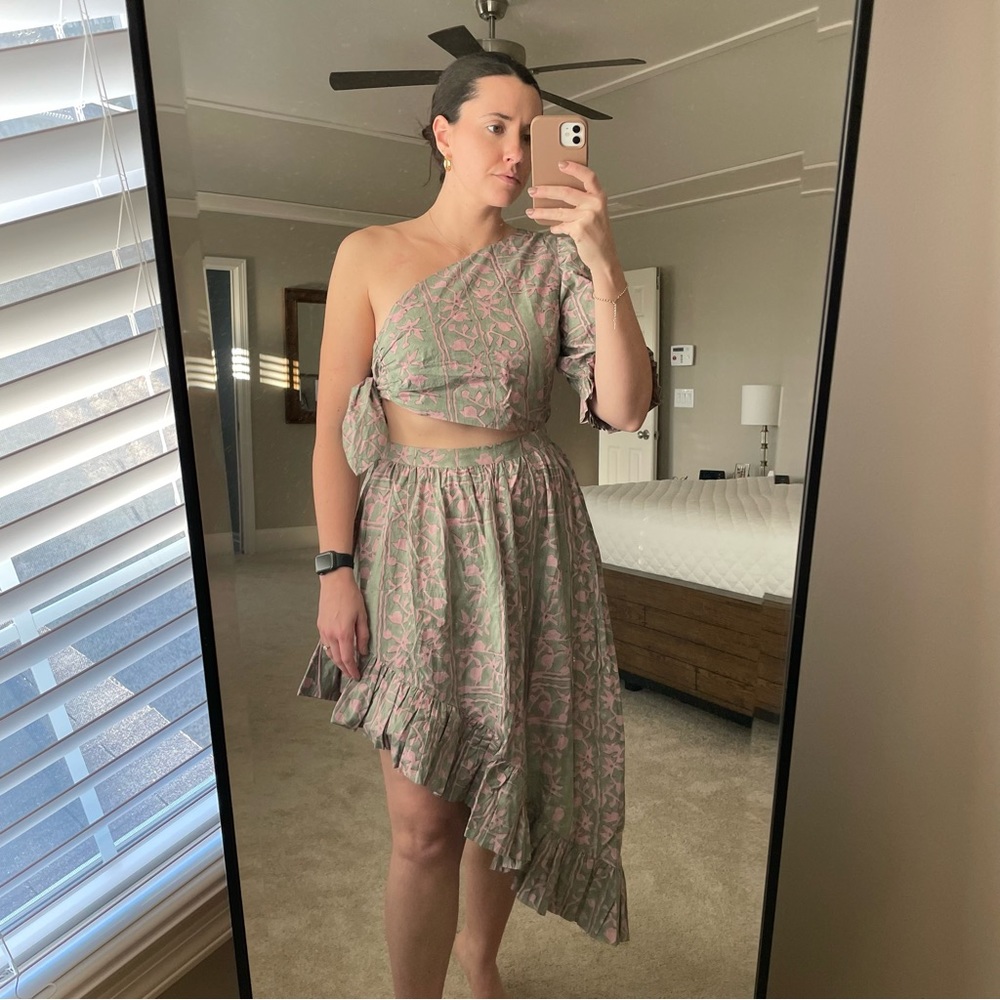 NWOT Cleobella Paola Ankle Dress in Border Print - Picture 2 of 15